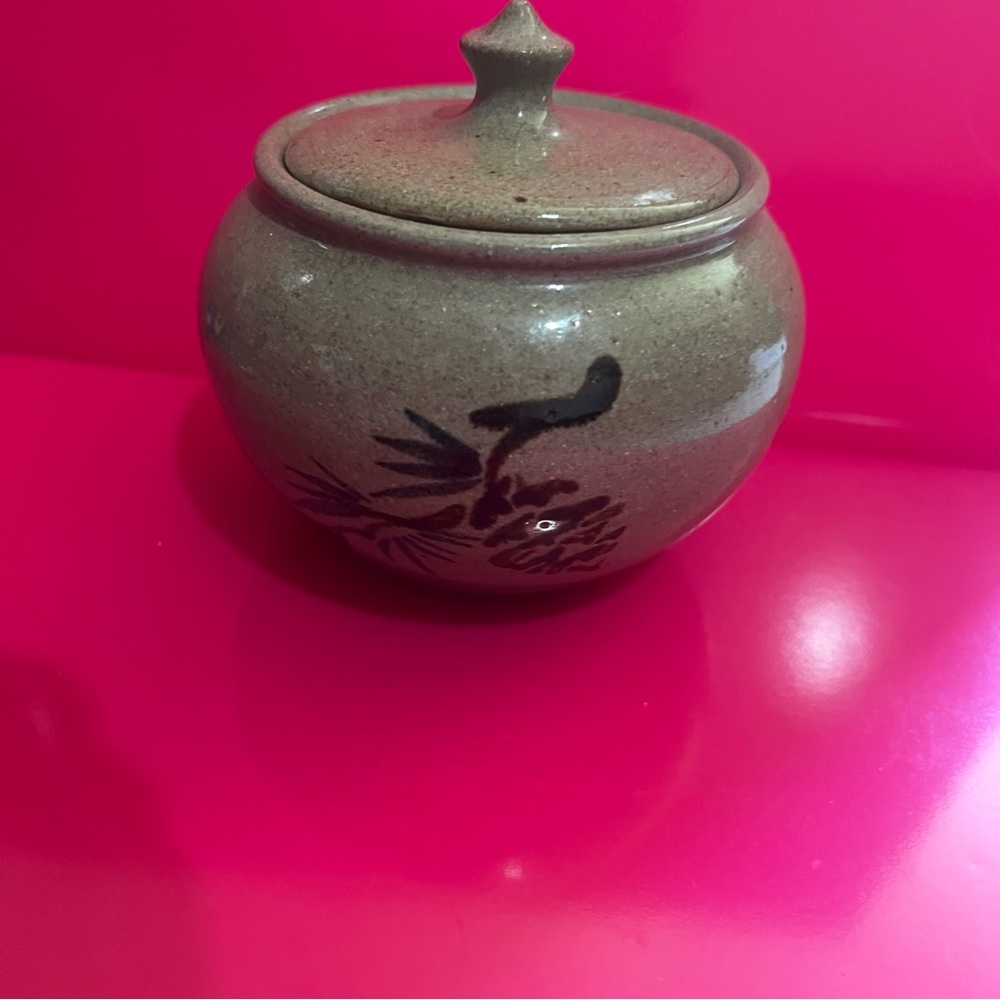 Vintage Jugtown Ware Pottery Small Bowl With Lid 1991 - Picture 1 of 7